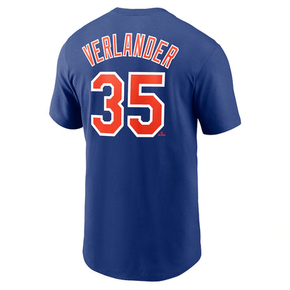 Justin Verlander New York Mets Nike 2023 Name & Number T-Shirt